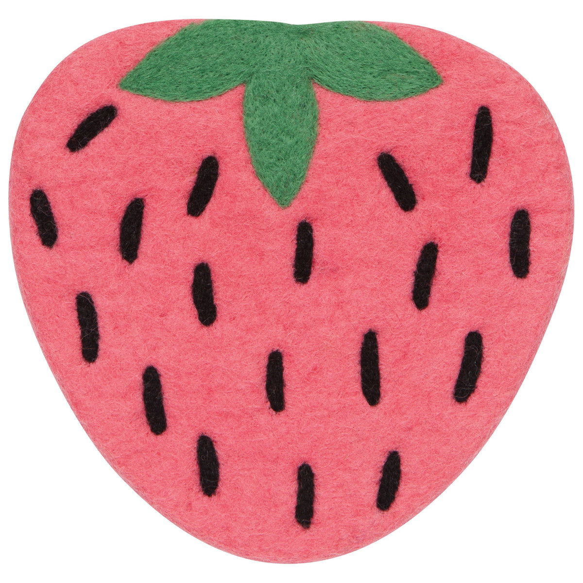 Danica Strawberry Felt Trivet