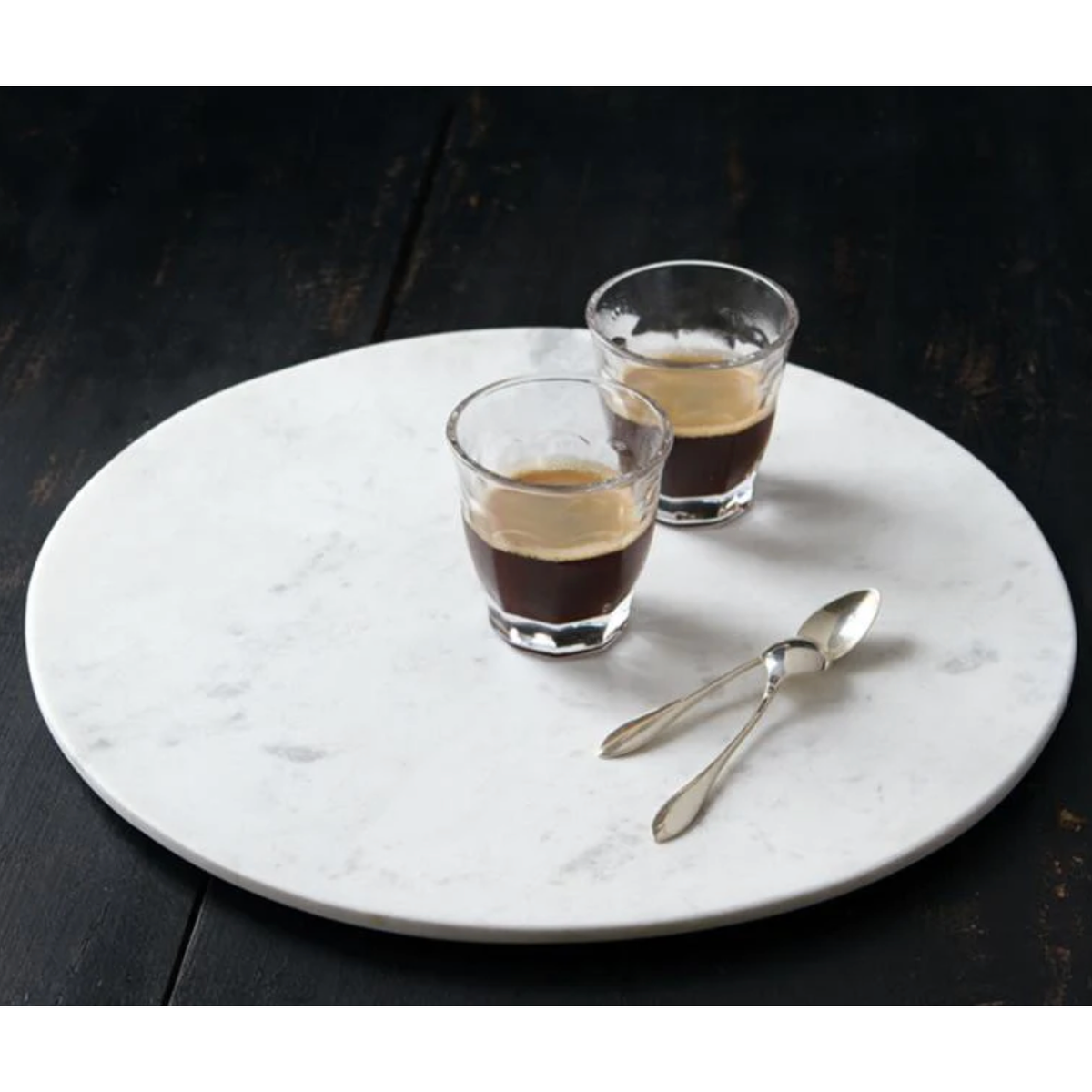 Lothantique round white marble cheese board, 35 cm, Patina Vancouver