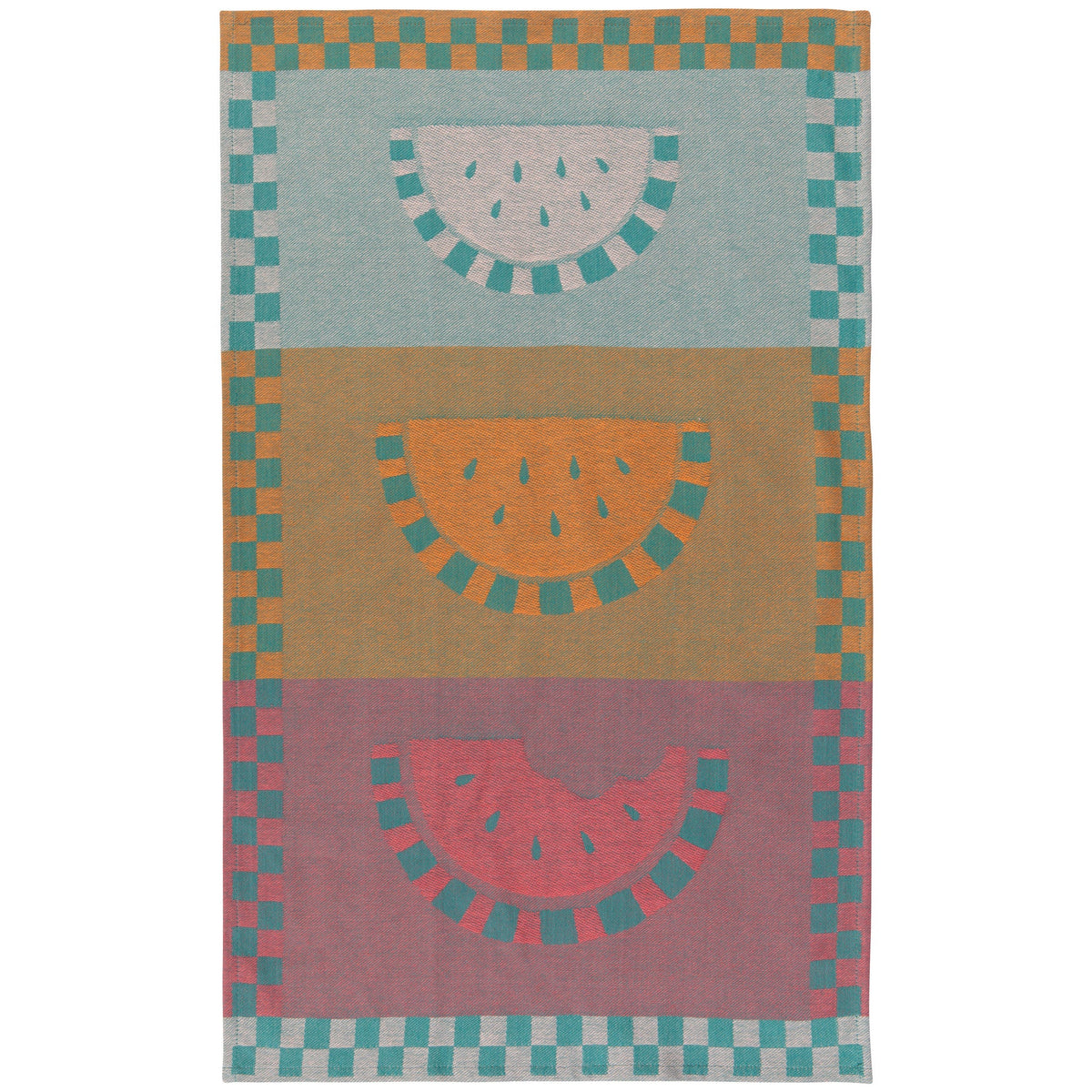 Danica Melon Pop Jacquard Tea Towel