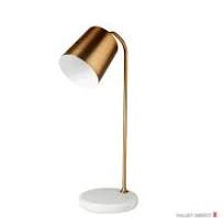 Mercana Sanderson desk lamp with marble base and gold metal finish, Patina Vancouver