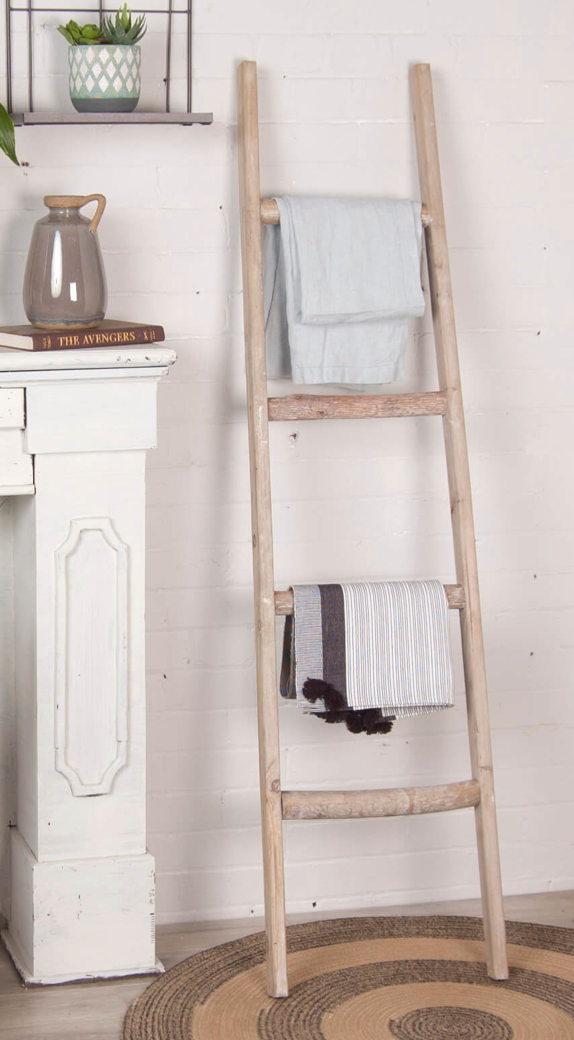 BBL Wood Ladder Whitewash