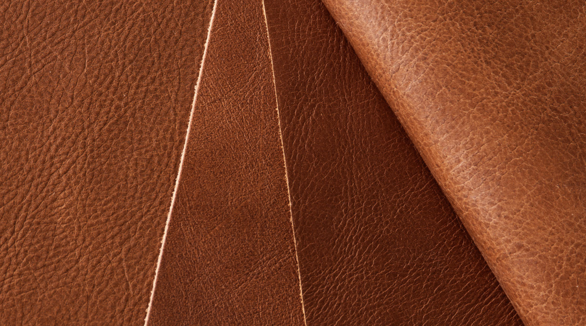 GUS* Modern Lecture Counter Stool - Saddle Brown Leather