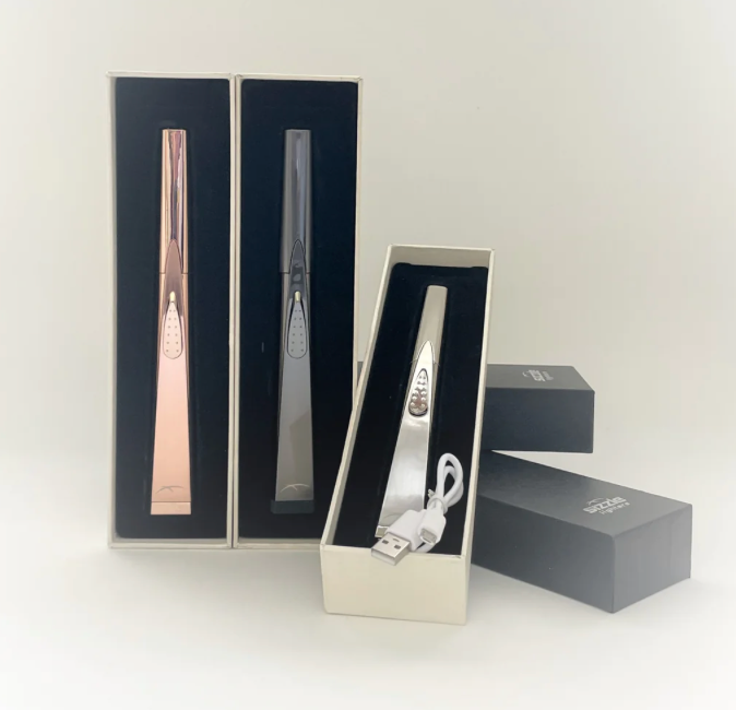 Sizzle Lighters Sleek Rose Gold USB Lighter